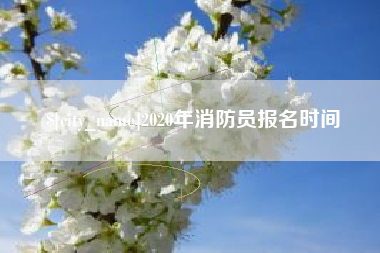 鹿邑2020年消防员报名时间