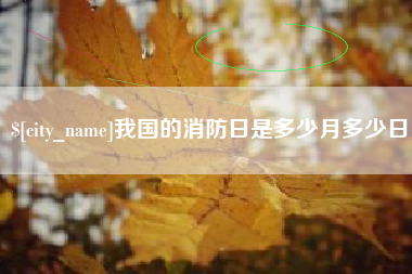鹿邑我国的消防日是多少月多少日