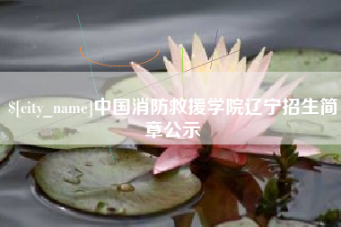 鹿邑中国消防救援学院辽宁招生简章公示