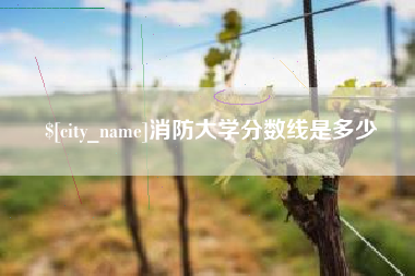 鹿邑消防大学分数线是多少