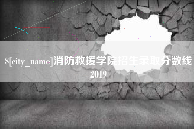 鹿邑消防救援学院招生录取分数线2019