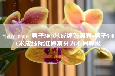 鹿邑男子5000米成绩对照表-男子5000米成绩标准通常分为不同等级
