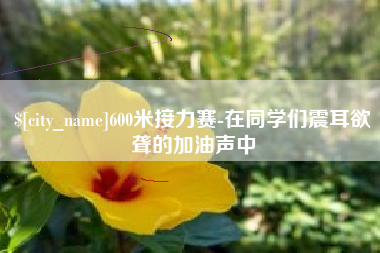 鹿邑600米接力赛-在同学们震耳欲聋的加油声中