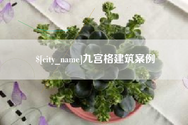 鹿邑九宫格建筑案例