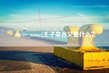 鹿邑王子豪含义是什么？
