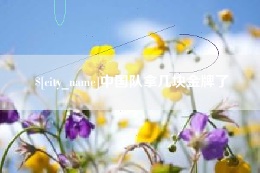 鹿邑中国队拿几块金牌了