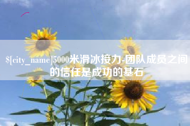 鹿邑5000米滑冰接力-团队成员之间的信任是成功的基石