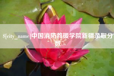 鹿邑中国消防救援学院新疆录取分数