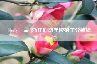 鹿邑浙江消防学校招生分数线