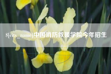 鹿邑中国消防救援学院今年招生