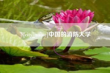 鹿邑中国的消防大学