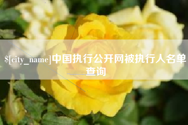 鹿邑中国执行公开网被执行人名单查询