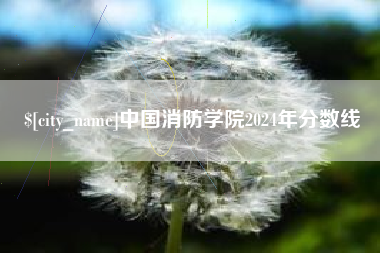 鹿邑中国消防学院2024年分数线