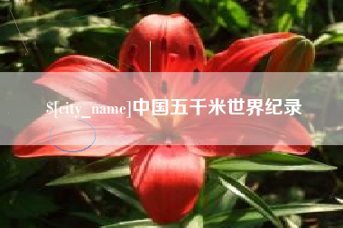 鹿邑中国五千米世界纪录