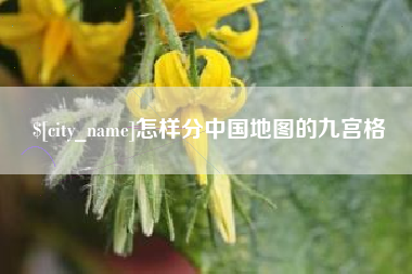 鹿邑怎样分中国地图的九宫格