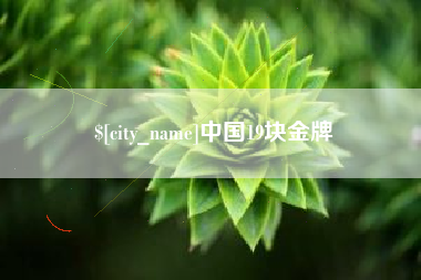 鹿邑中国19块金牌
