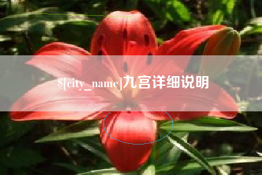 鹿邑九宫详细说明