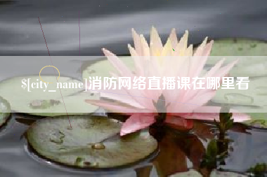 鹿邑消防网络直播课在哪里看
