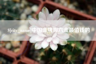 鹿邑中国金牌哪六金最值钱的