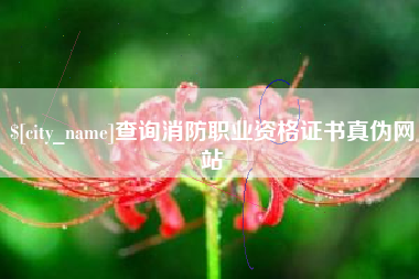 鹿邑查询消防职业资格证书真伪网站
