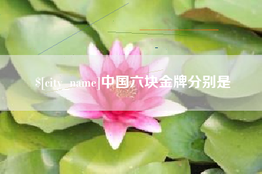 鹿邑中国六块金牌分别是
