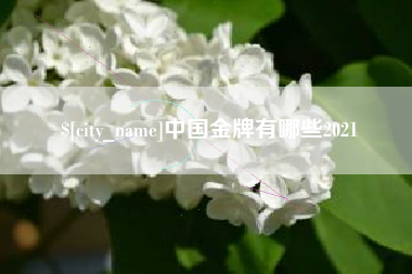 鹿邑中国金牌有哪些2021